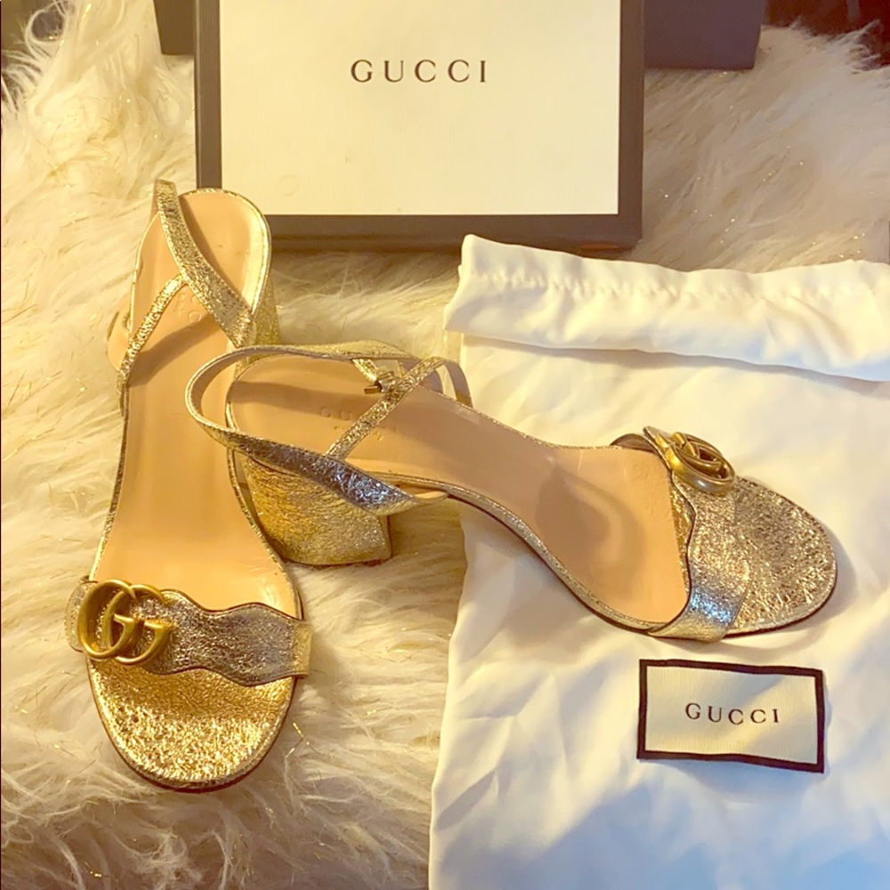 ONLY WORN ONCE!!!!!! Gucci Marmont line sandals